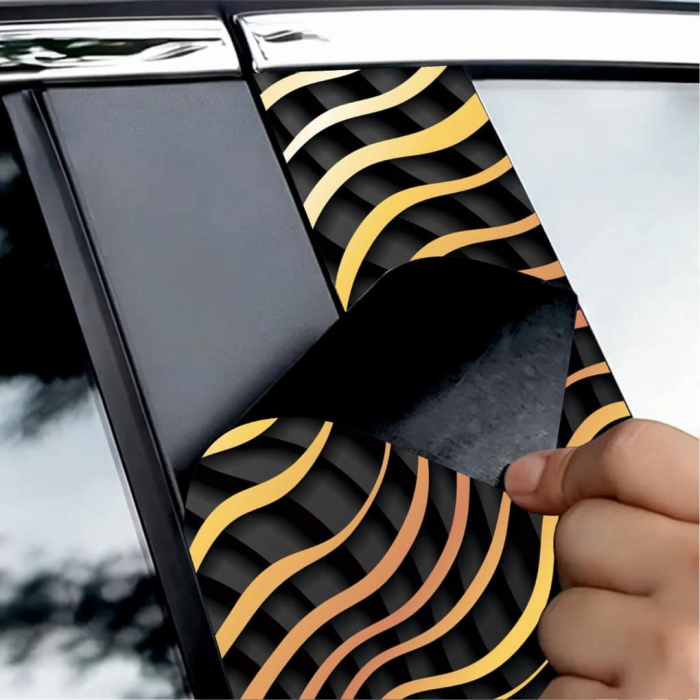 Set 2 stickere decorative pentru stalpii usilor, print autoadeziv de inalta rezolutie, dimensine 2 buc x 50 x 22 cm , cod: AVX-SSU-14 [2]