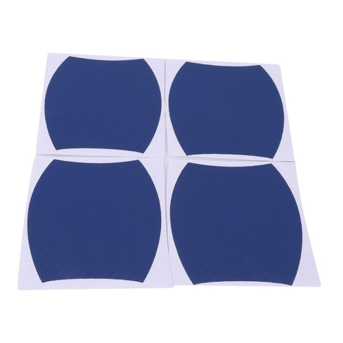 Set 4 bucati protectie zgarieturi manere usa din autocolant carbon 3D Albastru [2]