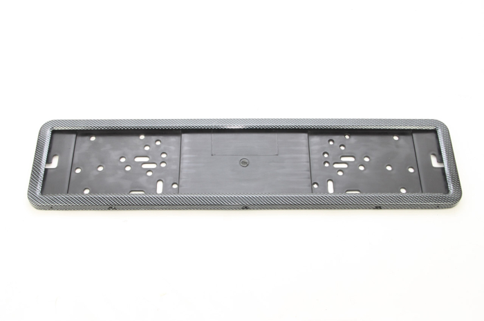 Suport numar inmatriculare INOX + finisaj CARBON, LPF 002 [2]