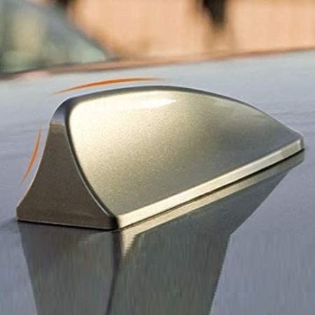 Electrice si Electronice Auto - Antena auto activa AM - FM tip "SHARK TAIL" culoare GOLD