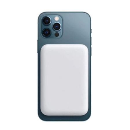 Toate produsele - Baterie Magsafe 5000mAh, Putere 15W, Compatibila iPhone, Mufa Usb-C, Alb