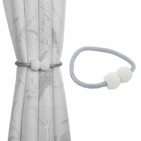 Accesorii Casa>Perdele si Draperii - Bratara magnetica de prindere perdele/draperii, model PEARLS
