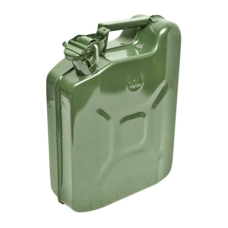 Accesorii Autoturisme - Canistra din metal pentru combustibil, capacitate 10l, culoare verde