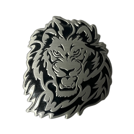 Emblema auto model "LION", reliefata 3D, dimensiune 6 x 7 cm [1]