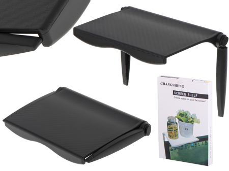 Accesorii Casa>Audio Hi-Fi - Etajera TV / Monitor din ABS, reglabila, dimensiune 15.5 x 11.5 cm