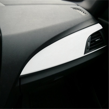 Accesorii Autoturisme - Folie Auto Colantare Trimuri, Model Piele Alba, 100 x 45cm
