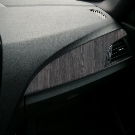 Accesorii Autoturisme - Folie Auto Colantare Trimuri, Model Stejar Gri Inchis, 100 x 45cm