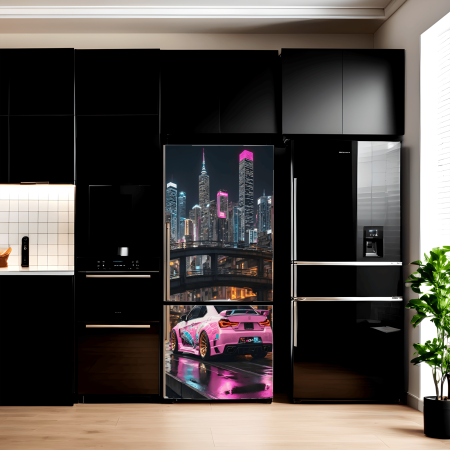 Stickere si Printuri - Folie imprimata color pentru decor Frigider, dimensiune 200 x 90cm, model: AVX-FR05