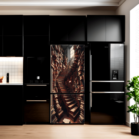 Stickere si Printuri - Folie imprimata color pentru decor Frigider, dimensiune 200 x 90cm, model: AVX-FR10