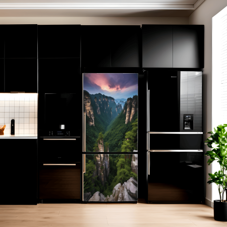 Stickere si Printuri - Folie imprimata color pentru decor Frigider, dimensiune 200 x 90cm, model: AVX-FR11