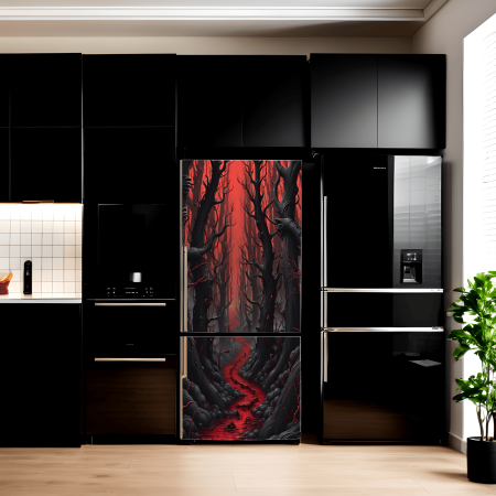 Stickere si Printuri - Folie imprimata color pentru decor Frigider, dimensiune 200 x 90cm, model: AVX-FR12