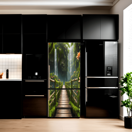 Stickere si Printuri - Folie imprimata color pentru decor Frigider, dimensiune 200 x 90cm, model: AVX-FR24