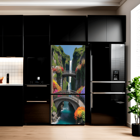 Stickere si Printuri - Folie imprimata color pentru decor Frigider, dimensiune 200 x 90cm, model: AVX-FR26
