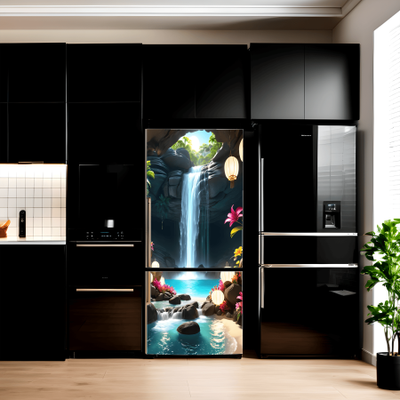 Stickere si Printuri - Folie imprimata color pentru decor Frigider, dimensiune 200 x 90cm, model: AVX-FR31