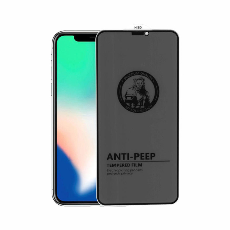 Folie sticlă securizată Privacy Full Cover, anti-spionaj, pentru iPhone , claritate ridicată, aplicare ușoară [4]