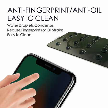 Toate produsele - Folie sticlă securizată Privacy Full Cover, anti-spionaj, pentru iPhone , claritate ridicată, aplicare ușoară