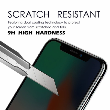 Folie sticlă securizată Privacy Full Cover, anti-spionaj, pentru iPhone , claritate ridicată, aplicare ușoară [1]