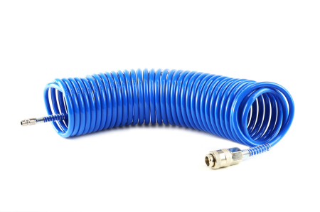 Accesorii Camioane si Remorci - Furtun spiralat pentru aer comprimat din PE, 5 x 8mm, lungime 10m, PT-04
