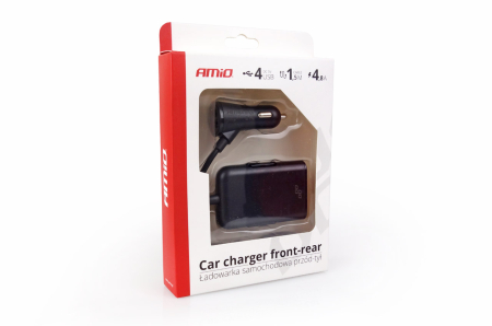 Incarcator auto fata-spate cu cablu 4xUSB [1]