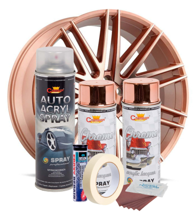 Kit complet reparatie si vopsire jante culoare Cupru Metalic, V2 [1]