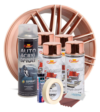 Kit complet reparatie si vopsire jante culoare Cupru Metalic, V4 [1]