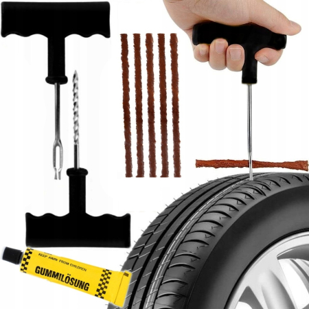 Scule si Unelte - Kit de reparare pana anvelope, 8 piese