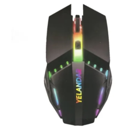 Kit Gaming Tastatura Mecanica si Mouse cu Fir Iluminare Rainbow RGB, Cablu USB, Taste PBT Double-Shot, 104 Butoane, Design Ergonomic, Anti-Praf, Material Dur, Cu Suport pentru Telefon, Negru [2]