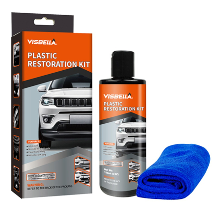 Curatenie si Ingrijire - Kit restaurare, lustruire si intretinere elemente din plastic, Visbella
