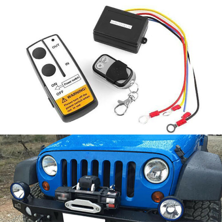 Accesorii Autoturisme - Modul cu 2 telecomenzi Wireless pentru actionare Troliu, destinatie Off-Road, ATV, SSV, QUAD (AVX-T290519-8)