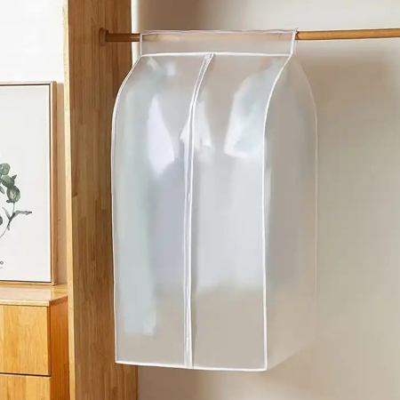 Accesorii Casa>Baie - Bucatarie - Organizator protectie haine, dimensiune 90 x 60 x 50 cm. culoare transparent, material textil