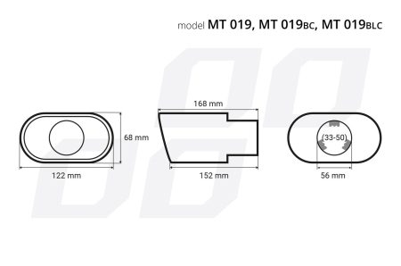 Ornament toba esapament din otel inoxidabil MT 019BC [1]