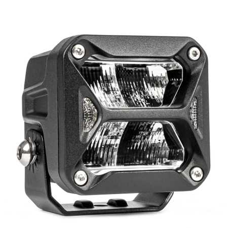 Accesorii Off-Road - Proiector LED "PRO SERIES" cu doua functii pentru Off-Road, ATV, SSV, putere 18W, 1800lm, culoare 6000K, tensiune 10-30V, dimensiuni 82 x 78 x 76 mm
