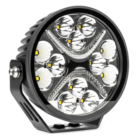 Accesorii Off-Road - Proiector LED "PRO SERIES" cu doua functii pentru Off-Road, ATV, SSV, putere 54W, 7200lm, culoare 6000K, tensiune 10-30V, dimensiuni 140 x 140 x 61 mm