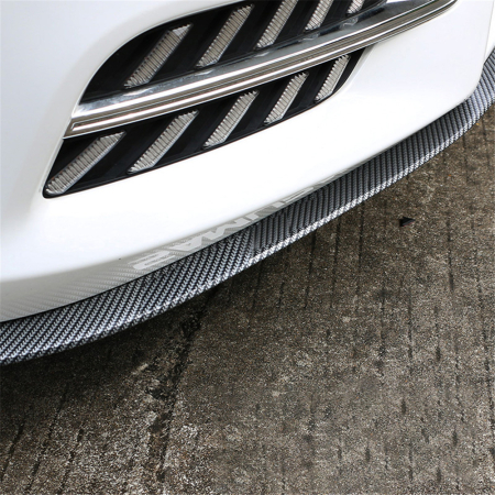 Ornamente Exterior - Protectie spoiler, prelungire bara fata/spate din cauciuc, culoare CARBON Negru