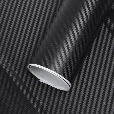 Accesorii Autoturisme - Rola folie colantare auto Carbon 3D, culoare neagra, lungime 28m x 1,27m
