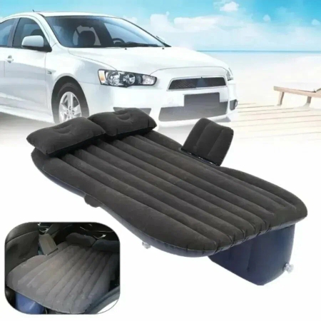 Accesorii Casa>Accesorii Calatorie - Saltea gonflabila pentru bancheta spate auto, dimensiune 138 x 85cm cu pompa electrica inclusa, culoare Neagra