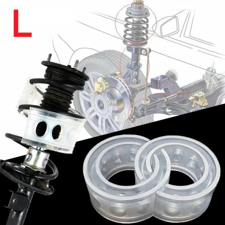 Accesorii Roti - Set 2 inele distantiere pentru intarire arcuri autovehicule, material cauciuc siliconat, marime L