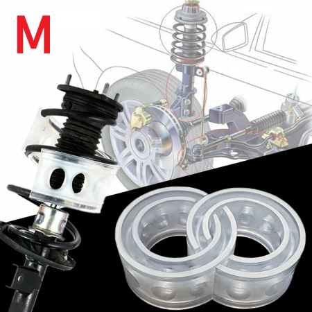 Accesorii Roti - Set 2 inele distantiere pentru intarire arcuri autovehicule, material cauciuc siliconat, marime M