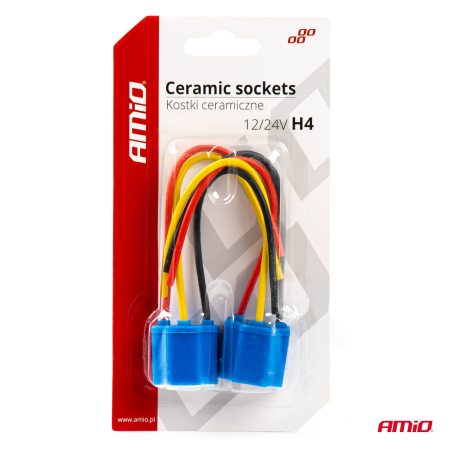 Set 2 mufe ceramice soclu H4, rezistente termic, 12-24V [1]