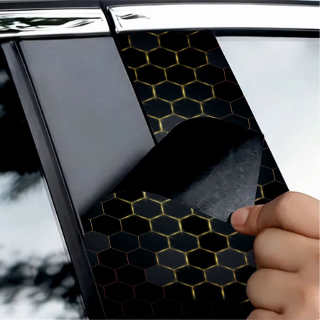 Set 2 stickere decorative pentru stalpii usilor, print autoadeziv de inalta rezolutie, dimensine 2 buc x 50 x 22 cm , cod: AVX-SSU-04 [1]