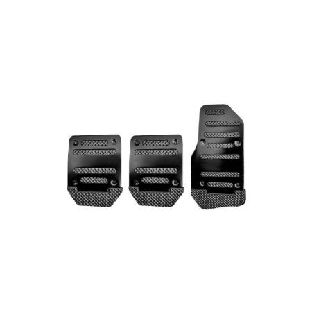 Tuning Auto - Set 3 buc. ornament pedale Tuning din aluminiu, culoare Neagra, cod AVX-T051024-7