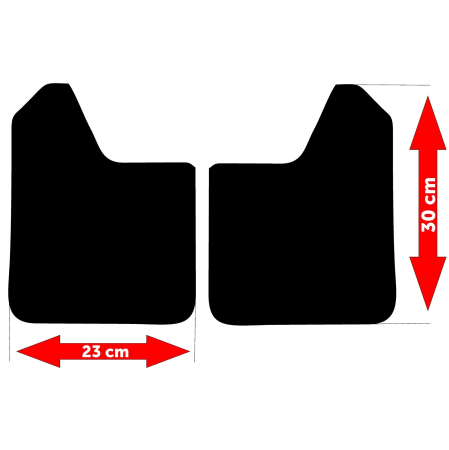 Set 4 Aparatori Noroi SPORT din cauciuc pentru autoturisme, universale,  model Blank, dimensiune 30 x 23cm [1]