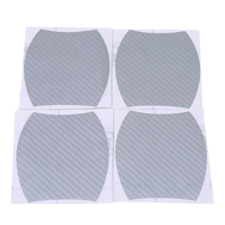 Set 4 bucati protectie zgarieturi manere usa din autocolant carbon 3D Argintiu [1]