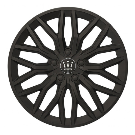 Capace Roti 15" - Set 4 capace roti VELAR Black Core, design Sportiv cu accente negre, ABS rezistent, Universal, pentru jante R15