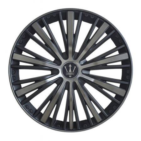 Capace Roti 15" - Set 4 capace roti VELAR Phantom Grey, design multi-spoke Premium, ABS rezistent, Universal, pentru jante R15