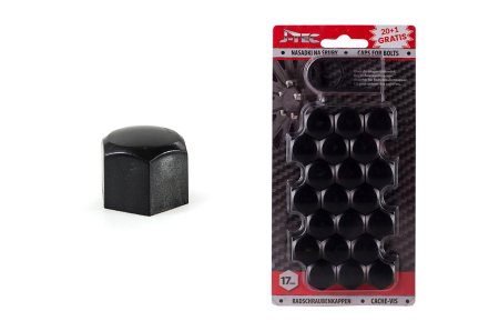 Capace Prezoane - Set capace prezoane 17 mm, culoare Negru