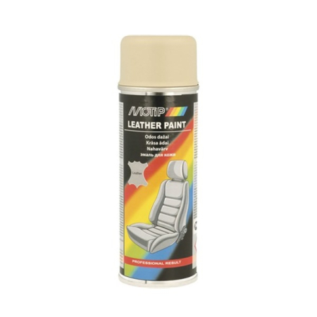 Accesorii Autoturisme - Spray vopsea pentru pentru reconditionare tapiterie din piele, 200 ml, culoare Bej Deschis