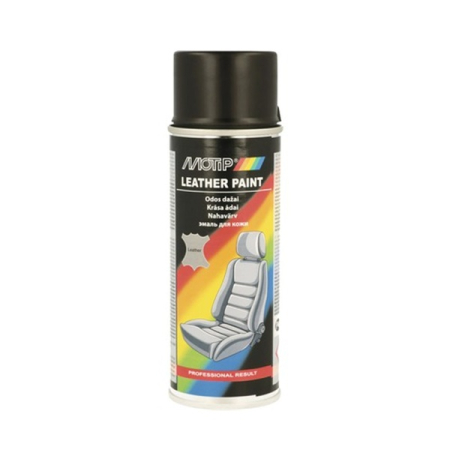Accesorii Autoturisme - Spray vopsea pentru pentru reconditionare tapiterie din piele, 200 ml, culoare Negru
