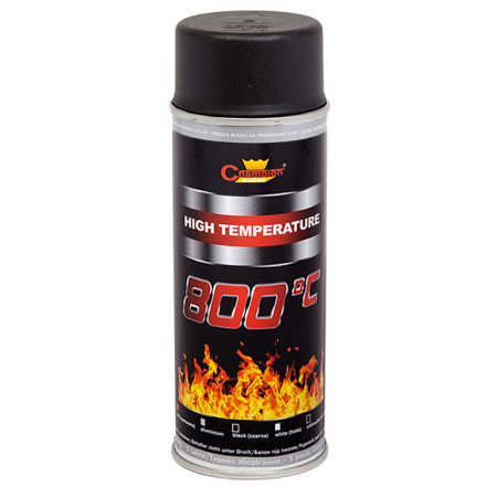 Spray Vopsea Rezistenta Termic pentru Etrieri, culoare Negru, 400ml, Champion Color, 800 Â°C [1]
