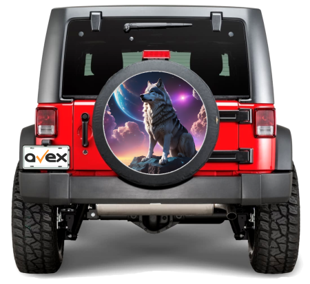 Stickere si Printuri - Sticker Auto "Roata de Rezerva" rezistenta la intemperii si raze UV, diametru 55 cm, Cod: AVX-RR02